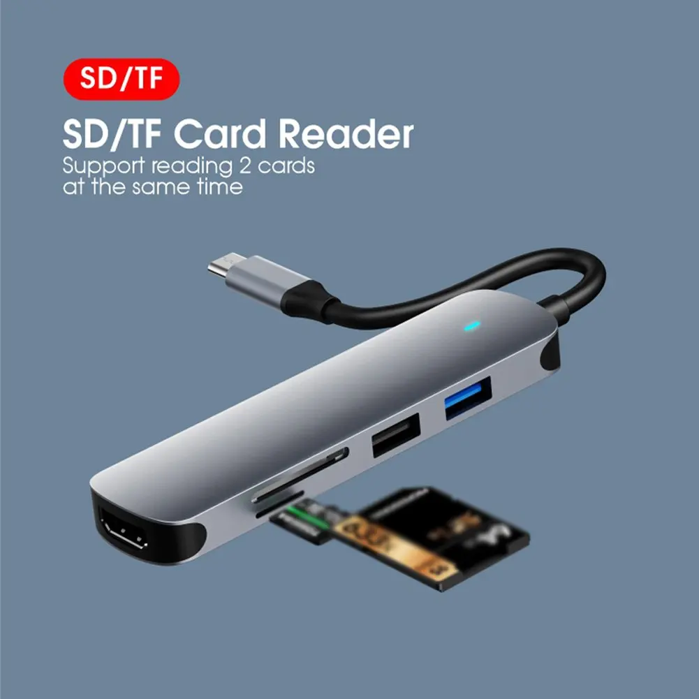USB-концентратор, USB-разветвитель типа C 3,1, HDMI-совместимый адаптер, USB C-USB 3,0 док-станция для аксессуаров MacBook Pro
USB-концентратор, USB-разветвитель типа C 3,1, HDMI-совместимый адаптер, USB C-USB 3,0 док-станция для аксессуаров MacBook Pro
