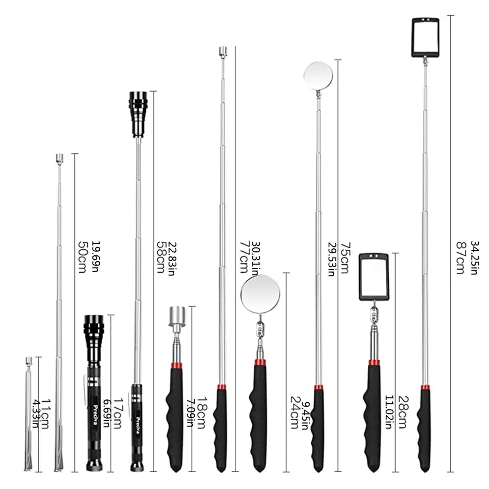 5pcs set Car Repair Mini Real Stick Neodymium Imanes LED Pick Up Tool Telescopic Magnetic Magnet Tool 
5pcs set Car Repair Mini Real Stick Neodymium Imanes LED Pick Up Tool Telescopic Magnetic Magnet Tool