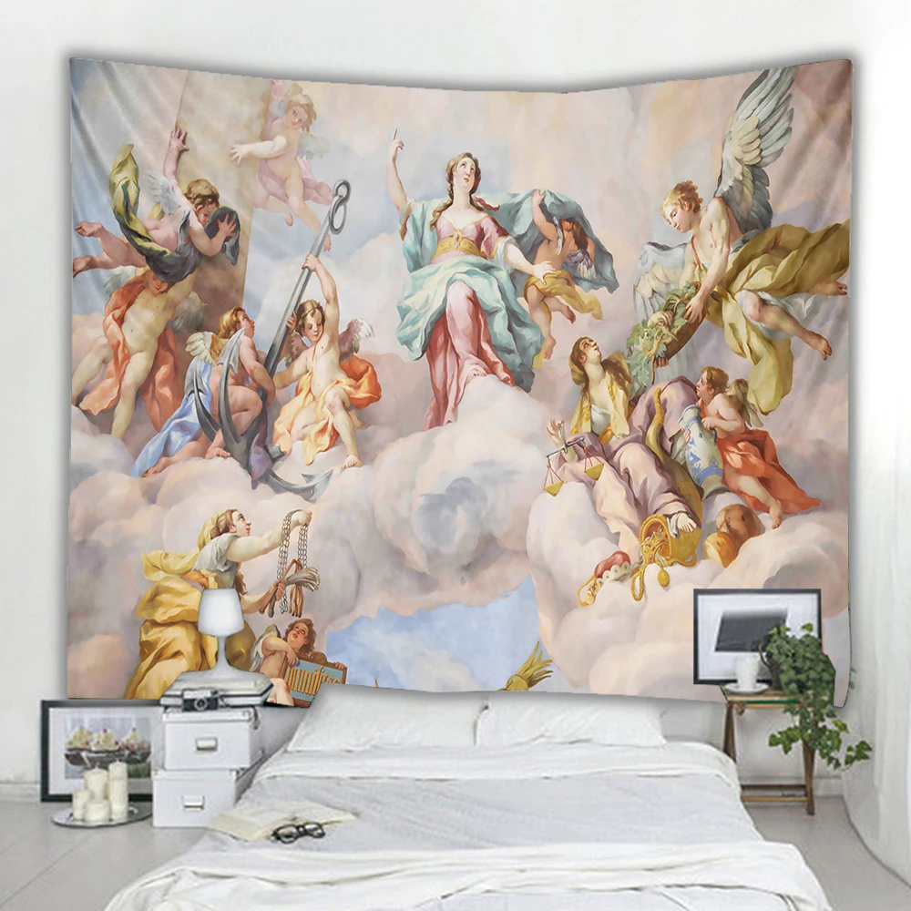 Angel wall hanging mandala tapestry wall decoration living room bedroom TV background boho psychedelic tapestry
Angel wall hanging mandala tapestry wall decoration living room bedroom TV background boho psychedelic tapestry