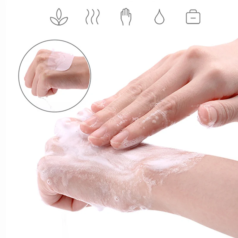 50pcs/Box Travel Portable Disposable Boxed Soap Paper Hand Washing Box Scented Slice Sheets Mini Soap Paper Outdoors Clean Tools
50pcs/Box Travel Portable Disposable Boxed Soap Paper Hand Washing Box Scented Slice Sheets Mini Soap Paper Outdoors Clean Tools