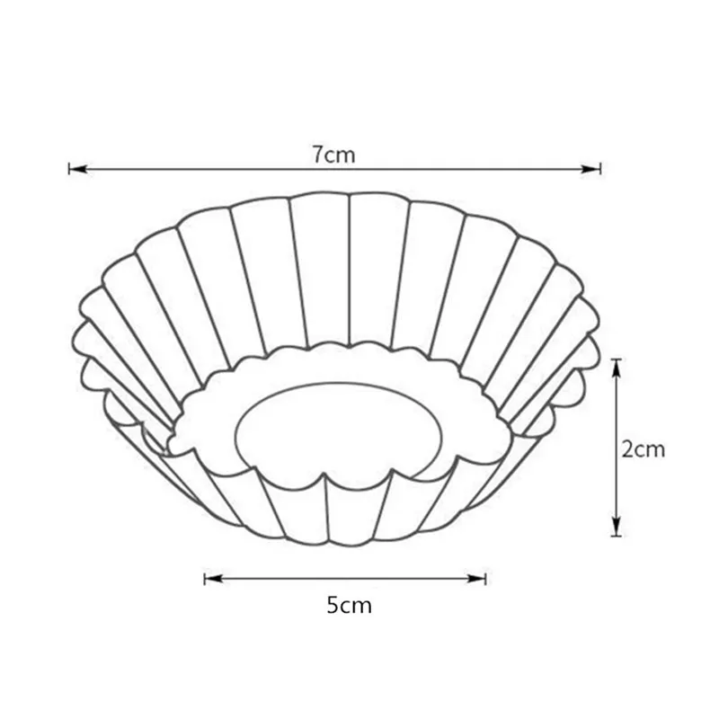 4YANG 50pcs/set Nonstick Ripple Aluminum Alloy Egg Tart Mold Flower Shape Reusable Cupcake and Muffin Baking Cup Tartlets Pans
4YANG 50pcs/set Nonstick Ripple Aluminum Alloy Egg Tart Mold Flower Shape Reusable Cupcake and Muffin Baking Cup Tartlets Pans