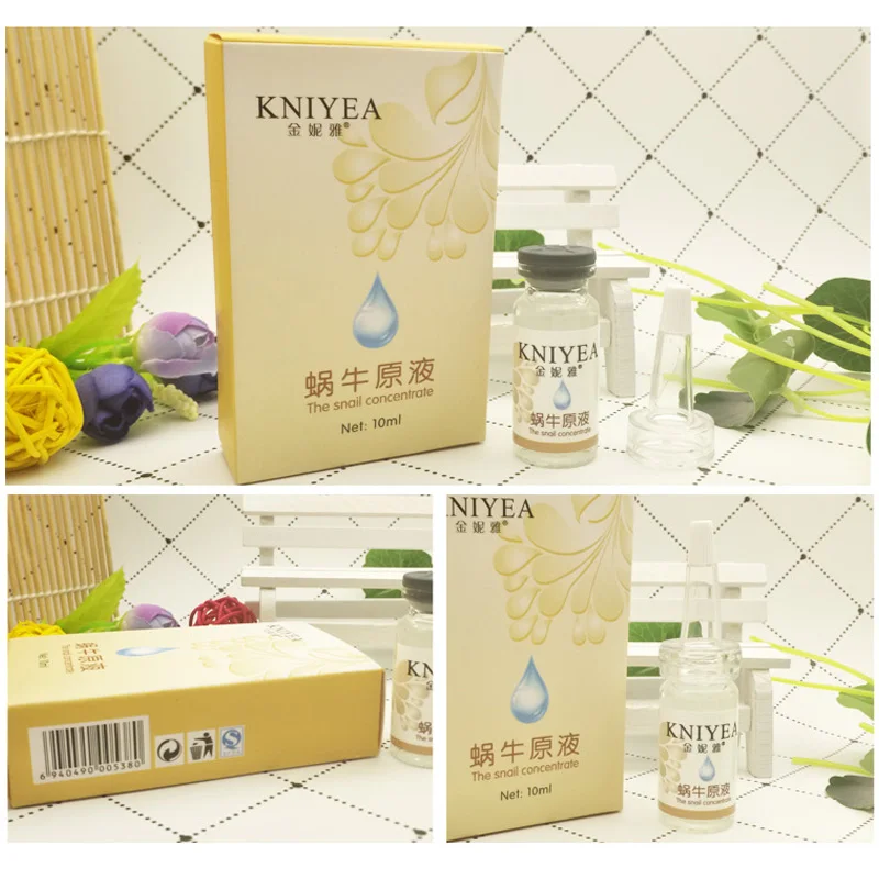 6pcs/lot Snail Serum Natural & Organic Face Cream Reduces Wrinkles Liquid Whitening Blemish Essence Anti Aging Refine Pores 
6pcs/lot Snail Serum Natural & Organic Face Cream Reduces Wrinkles Liquid Whitening Blemish Essence Anti Aging Refine Pores