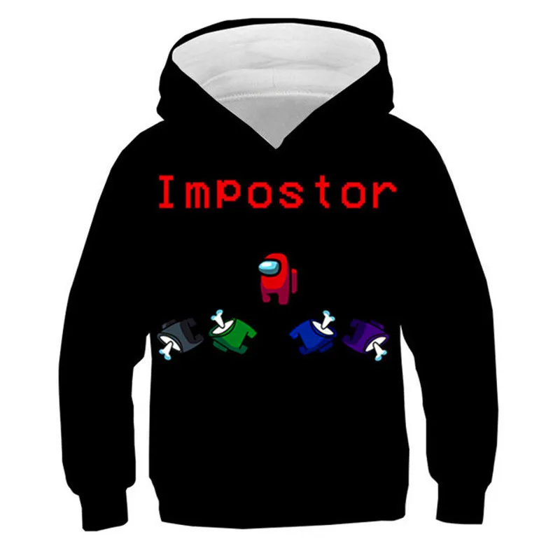 2021 Autumn Among Us T-shirt 3D Round Neck Hooded Sweater Children's Clothing Cotton-padded Baby Hooded Sweater 4-14 years old
2021 Autumn Among Us T-shirt 3D Round Neck Hooded Sweater Children's Clothing Cotton-padded Baby Hooded Sweater 4-14 years old