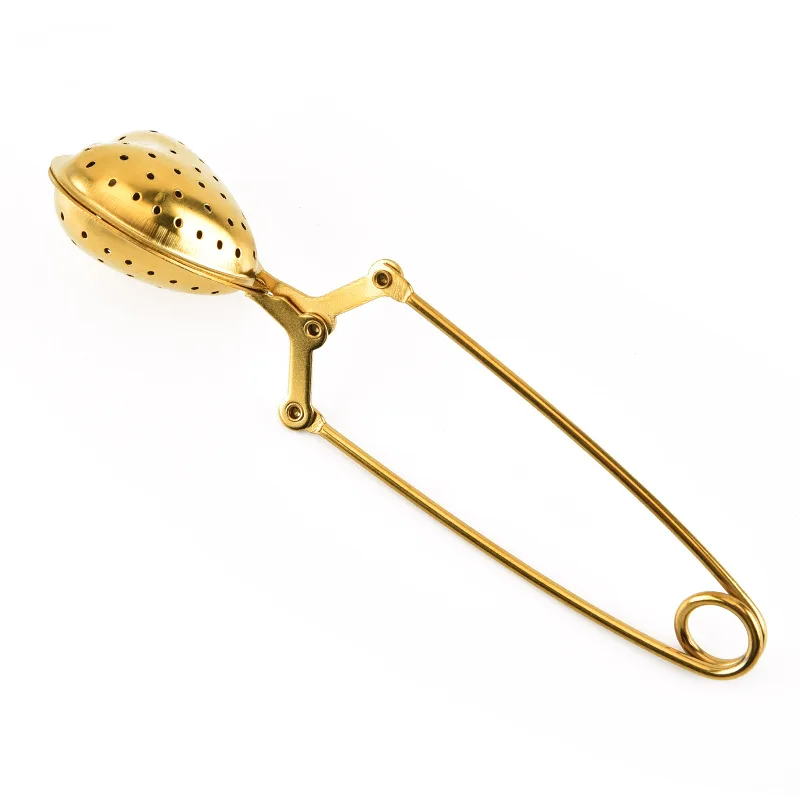 Stainless Steel Shell Star Fruit Shape Gold-plated Tea Strainers Clamp Design Tea Infusers Kitchen Gadgets Tea Accessories ZH576
Stainless Steel Shell Star Fruit Shape Gold-plated Tea Strainers Clamp Design Tea Infusers Kitchen Gadgets Tea Accessories ZH576