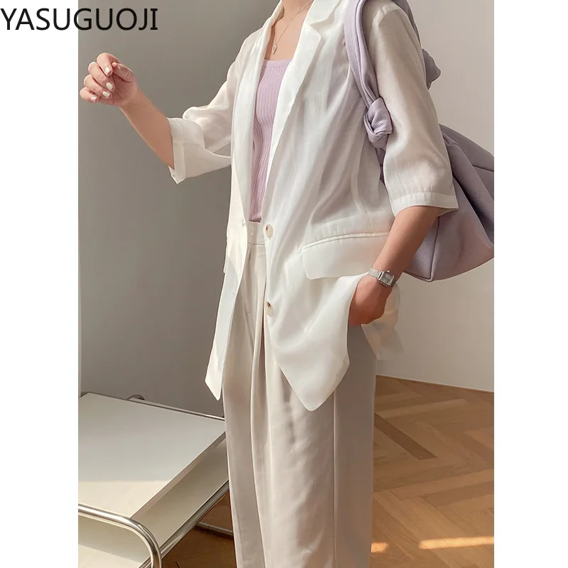YASUGUOJI 85% Tencel тонкий пиджак женский корейский стиль лето новый шикарный Гонконгский вкус ленивый Повседневный Кардиган Женская рубашка поло...
YASUGUOJI 85% Tencel тонкий пиджак женский корейский стиль лето новый шикарный Гонконгский вкус ленивый Повседневный Кардиган Женская рубашка поло...