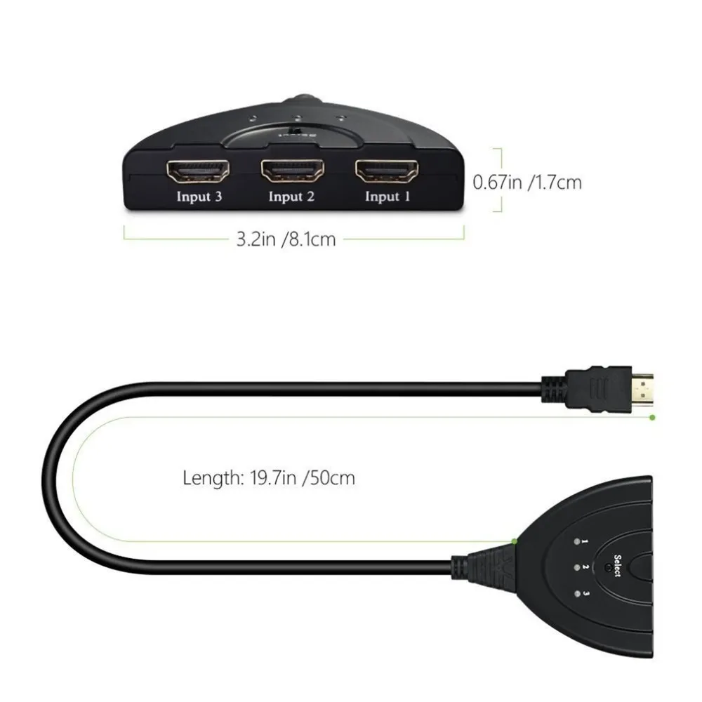 Portable 3 HDMI-compatible Ports In 1 HDMI-compatible Out HD 1080P HDMI-compatible Switch Display Multi Media 3 HDMI-compatible 
Portable 3 HDMI-compatible Ports In 1 HDMI-compatible Out HD 1080P HDMI-compatible Switch Display Multi Media 3 HDMI-compatible