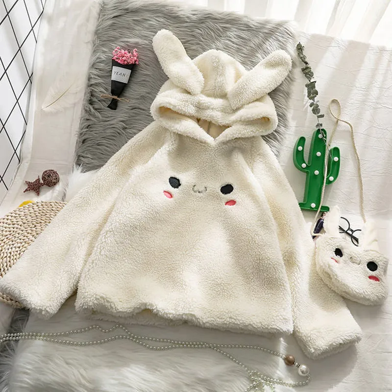 2022Bunny Hoody Women Cute Rabbit Ear Student Hoodie Long Sleeve Big Size Sweet warm coat Winter/Spring Fashion Streetwear
2022Bunny Hoody Women Cute Rabbit Ear Student Hoodie Long Sleeve Big Size Sweet warm coat Winter/Spring Fashion Streetwear