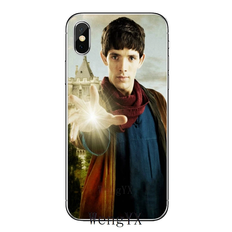 Мягкий прозрачный чехол для телефона серии TV Merlin Samsung Galaxy J7 J5 Prime pro J3 A7 A5 A3 2018 2017 2016