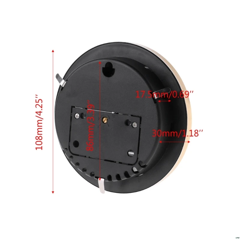 OOTDTY 108mm Wall Mounted Barometer Perspective Round Dial Air Weather Station mmHg/hPa
OOTDTY 108mm Wall Mounted Barometer Perspective Round Dial Air Weather Station mmHg/hPa