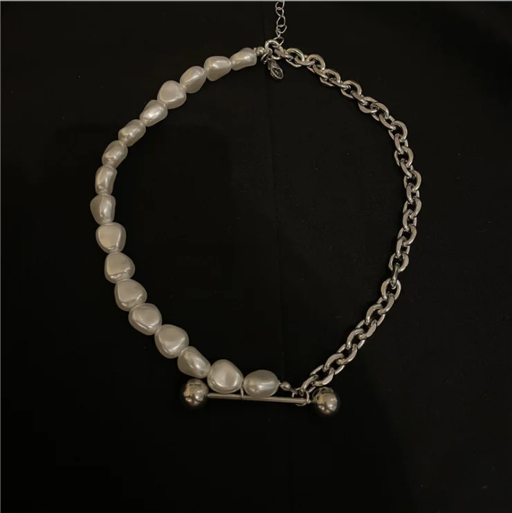 Titanium steel necklace Korean pearl design sense 2021 new hip hop cold wind clavicle chain necklace necklace female
Titanium steel necklace Korean pearl design sense 2021 new hip hop cold wind clavicle chain necklace necklace female
