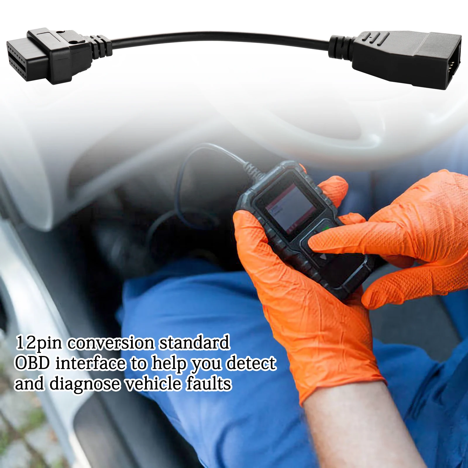 GM Vehicles auto scanner adapter For Auto Diagnostic Connector OBDII OBD 2 Connector Adapter for GM 12 Pin GM12 to 16 Pin Cable
GM Vehicles auto scanner adapter For Auto Diagnostic Connector OBDII OBD 2 Connector Adapter for GM 12 Pin GM12 to 16 Pin Cable