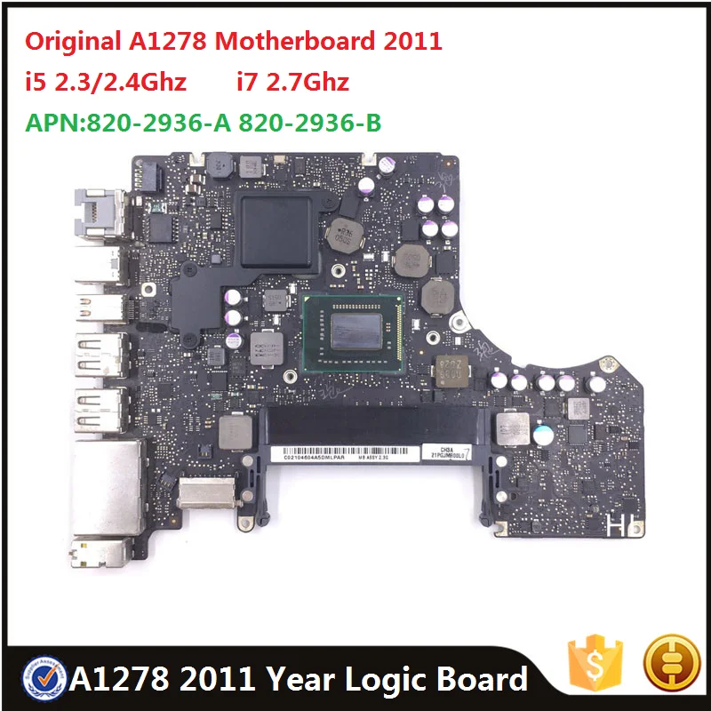 Оригинальная материнская плата 820-2936-A 820-2936-B для Macbook Pro 13 дюймов A1278 в начале 2011 года EMC2419 2555 i5 i7, Замена материнской платы
Оригинальная материнская плата 820-2936-A 820-2936-B для Macbook Pro 13 дюймов A1278 в начале 2011 года EMC2419 2555 i5 i7, Замена материнской платы