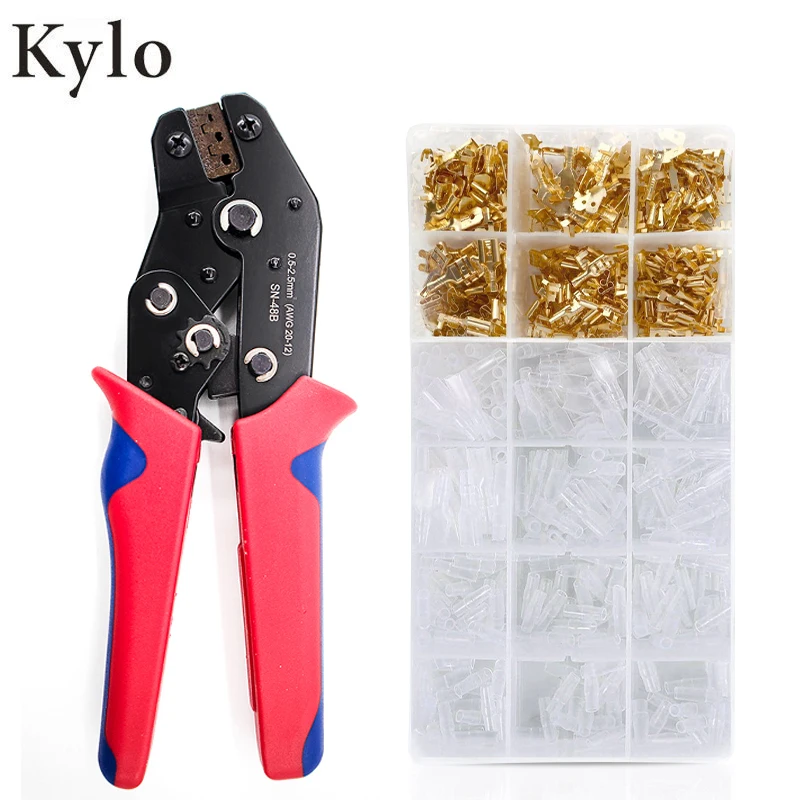 SN-48B DuPont Terminals Crimp Pliers Crimping Tools Kit for 2.8/4.8/6.3 VH3.96/Tube/Insulation Terminals Electrical Clamp Tools
SN-48B DuPont Terminals Crimp Pliers Crimping Tools Kit for 2.8/4.8/6.3 VH3.96/Tube/Insulation Terminals Electrical Clamp Tools