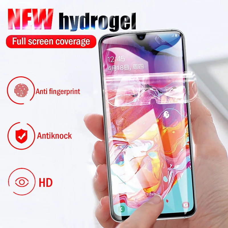 20D Гидрогелевая пленка для samsung Galaxy S8 S9 S10e S10 Plus Защитная экрана Note 8 9 10 S7 Edge не