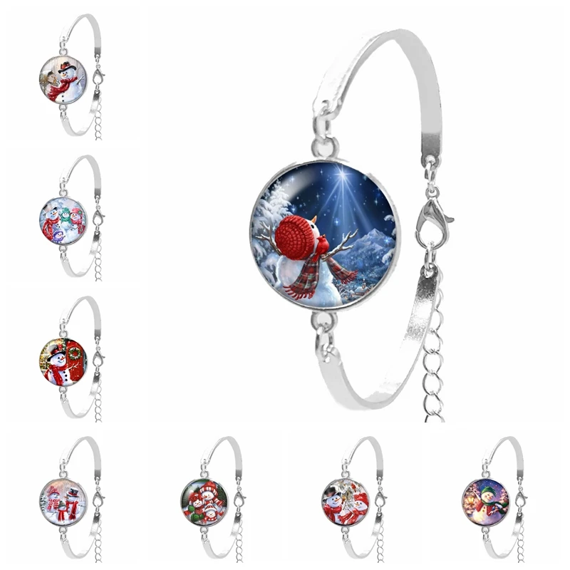 2020 New Cartoon Anime Girl Bracelet 20mm Glass Convex Round Winter Snowman Child Ladies Bracelet Jewelry
2020 New Cartoon Anime Girl Bracelet 20mm Glass Convex Round Winter Snowman Child Ladies Bracelet Jewelry