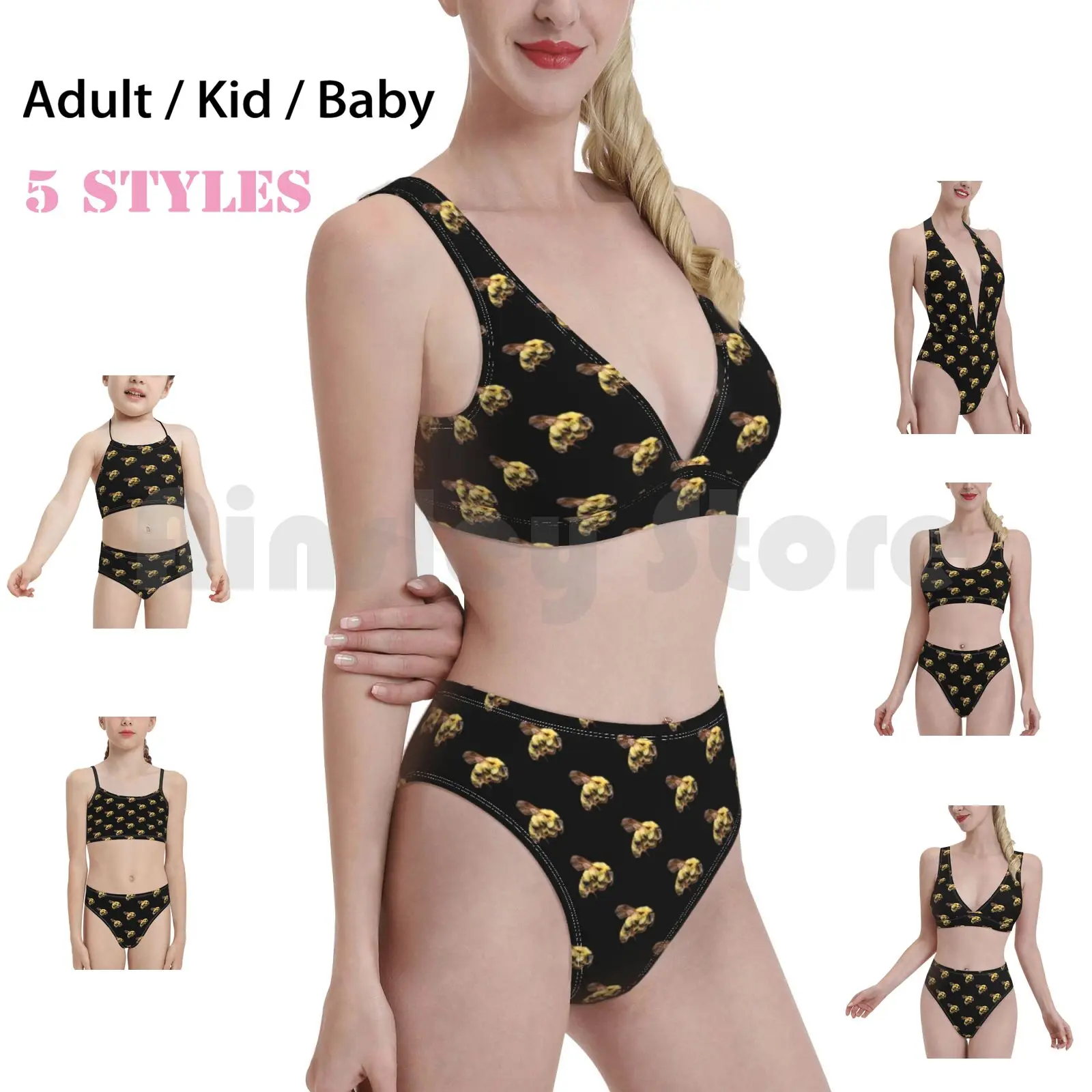 

Bees Are Cute Swimsuit 1555 Swimwear Insect Bees Bee Insects Bug Bugs Nature Animals Cool Animal
