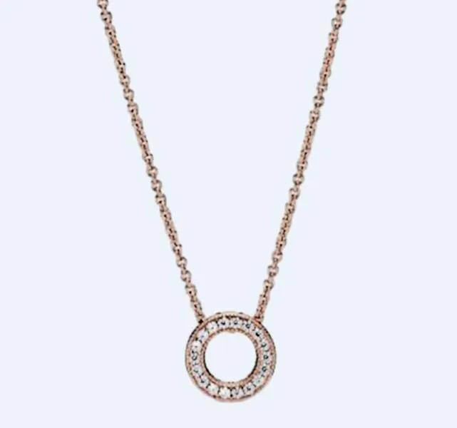 925 Sterling Silver Pave Circle Logo T-Bar Heart With Crystal Necklace For Women Wedding Party Pandora Jewelry
925 Sterling Silver Pave Circle Logo T-Bar Heart With Crystal Necklace For Women Wedding Party Pandora Jewelry