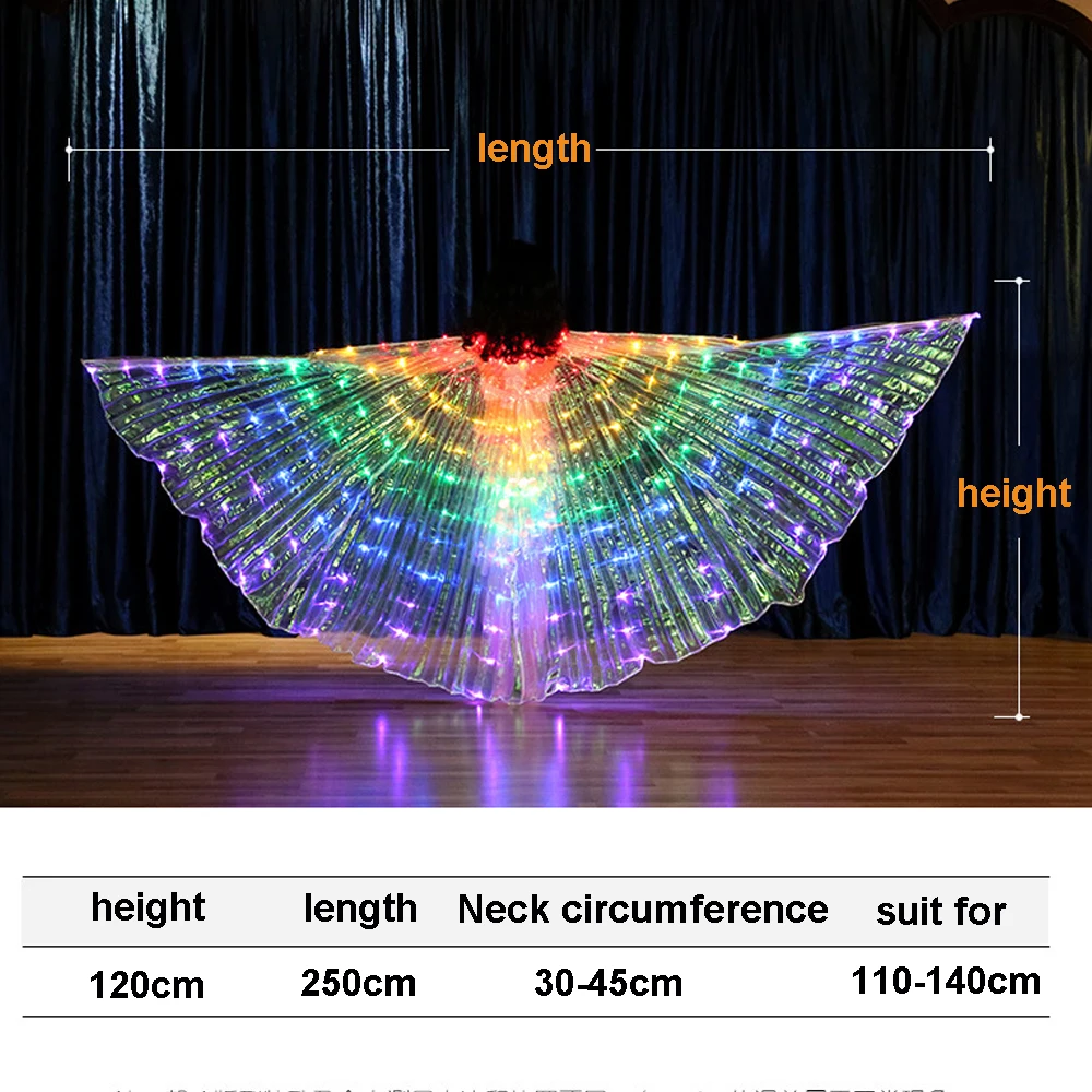 Children Dancers LED Performance Fluorescent Butterfly Wings Belly Dance Belly Dance Carnival Led Costumes Christmas Shows
Children Dancers LED Performance Fluorescent Butterfly Wings Belly Dance Belly Dance Carnival Led Costumes Christmas Shows