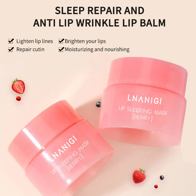 3g South Korea lip care sleep mask night sleep maintenance Moisturizing Lip Gloss Pink Lip bleach cream Nourishing Lip Care
3g South Korea lip care sleep mask night sleep maintenance Moisturizing Lip Gloss Pink Lip bleach cream Nourishing Lip Care