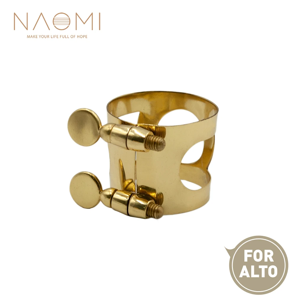 NAOMI Alto Sax Mouthpiece Ligature Metal Ligature For Alto Saxophone Mouthpiece With Double Screws Gold Color New
NAOMI Alto Sax Mouthpiece Ligature Metal Ligature For Alto Saxophone Mouthpiece With Double Screws Gold Color New