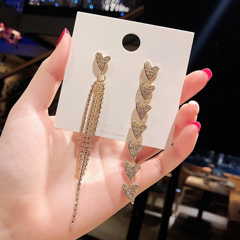 2021 new Asymmetric Love Earrings in Europe and America Long style with Tassel Earrings
2021 new Asymmetric Love Earrings in Europe and America Long style with Tassel Earrings
