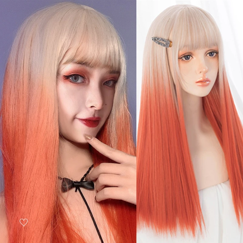LANLAN длинный прямой парик с челкой Золотой градиент оранжевый цвет Синтетический Лолита парик для женщин высокая температура проволока кос...
LANLAN длинный прямой парик с челкой Золотой градиент оранжевый цвет Синтетический Лолита парик для женщин высокая температура проволока кос...