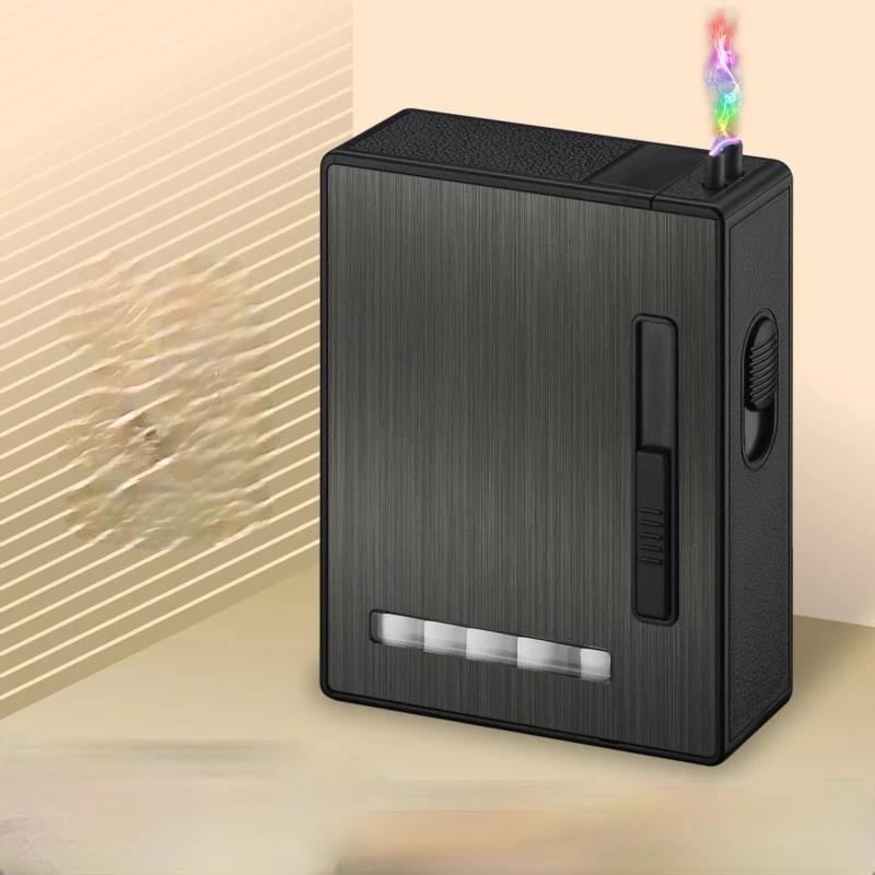 Automatic Waterproof and Pressure-proof Cigarette Case 20 Pieces with Single Arc Charging Lighter Smoking Accessories for Weed
Automatic Waterproof and Pressure-proof Cigarette Case 20 Pieces with Single Arc Charging Lighter Smoking Accessories for Weed