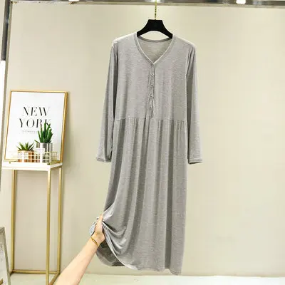 Autumn buttoned home skirts thinner mid length waist waist confinement clothes fashionable loose fitting breastfeeding dresses
Autumn buttoned home skirts thinner mid length waist waist confinement clothes fashionable loose fitting breastfeeding dresses