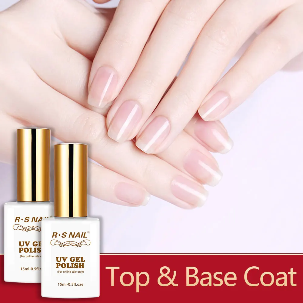 R.S NAIL Nail Polish Multi-Use Top & Base Coat Nail Art Functional Gel Polish for UV LED Sock off Manicure Nails Primer Varnish
R.S NAIL Nail Polish Multi-Use Top & Base Coat Nail Art Functional Gel Polish for UV LED Sock off Manicure Nails Primer Varnish