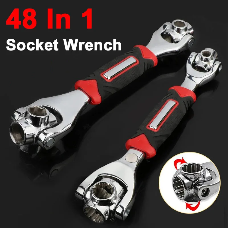 48-in-1 Tiger Wrench Hand Tools Socket Works With Spline Bolts Torx 360 Degree 6-Point Universial Furniture Spanner Car Repair
48-in-1 Tiger Wrench Hand Tools Socket Works With Spline Bolts Torx 360 Degree 6-Point Universial Furniture Spanner Car Repair