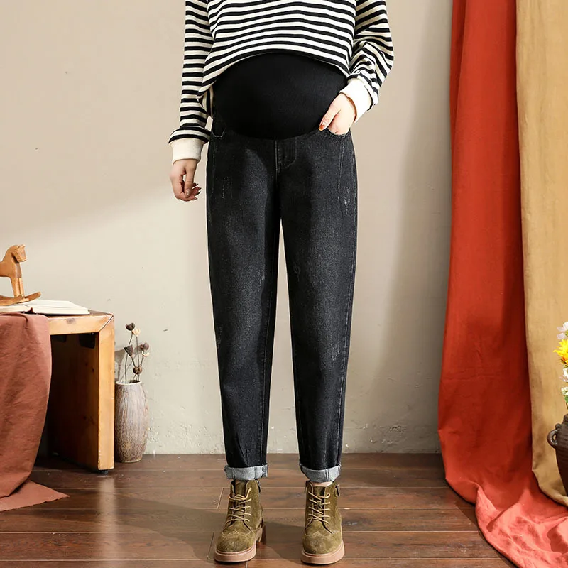 Pregnancy Abdominal Pants Autumn Denim Maternity Haren Pants For Pregnant Women Clothes High Waist Trousers Loose Jeans
Pregnancy Abdominal Pants Autumn Denim Maternity Haren Pants For Pregnant Women Clothes High Waist Trousers Loose Jeans