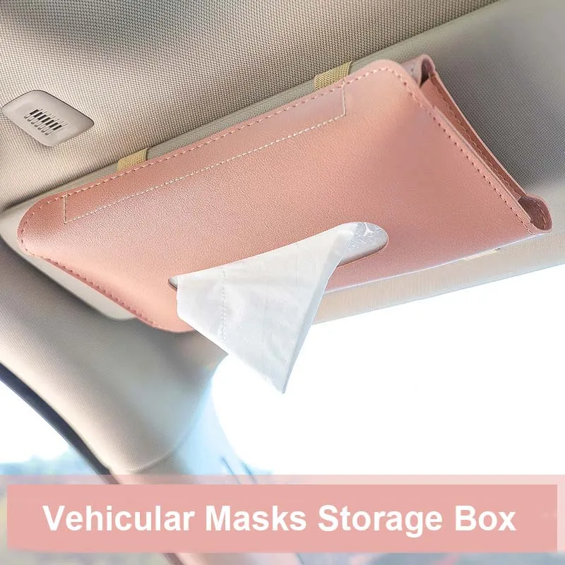 PU Leather Car Tissue Holder Car Sun Visor Seat Back Tissue Box Storage Styling Accessories Pumping Paper Storage Box
PU Leather Car Tissue Holder Car Sun Visor Seat Back Tissue Box Storage Styling Accessories Pumping Paper Storage Box