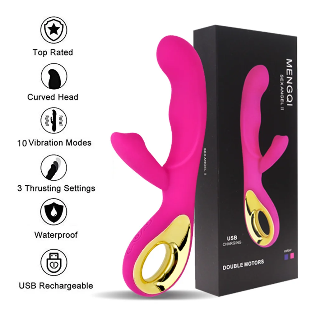 

AIERSHA G-spot Dildo Rabbit Vibrators Hitting Vibrating Vagina Massager Female Masturbator Clitoris Stimulator Women Sex Toys