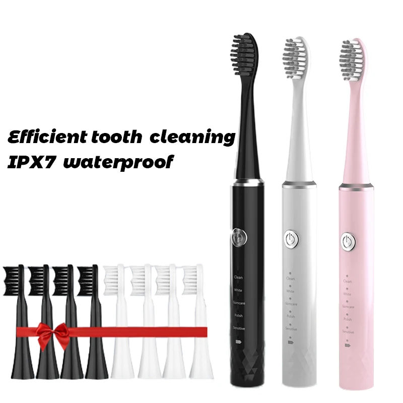 Sonic Toothbrush USB Rechargeable With Replacement Brush Head Adult Waterproof Electric Toothbrush Teeth Whitening Oral Care
Sonic Toothbrush USB Rechargeable With Replacement Brush Head Adult Waterproof Electric Toothbrush Teeth Whitening Oral Care