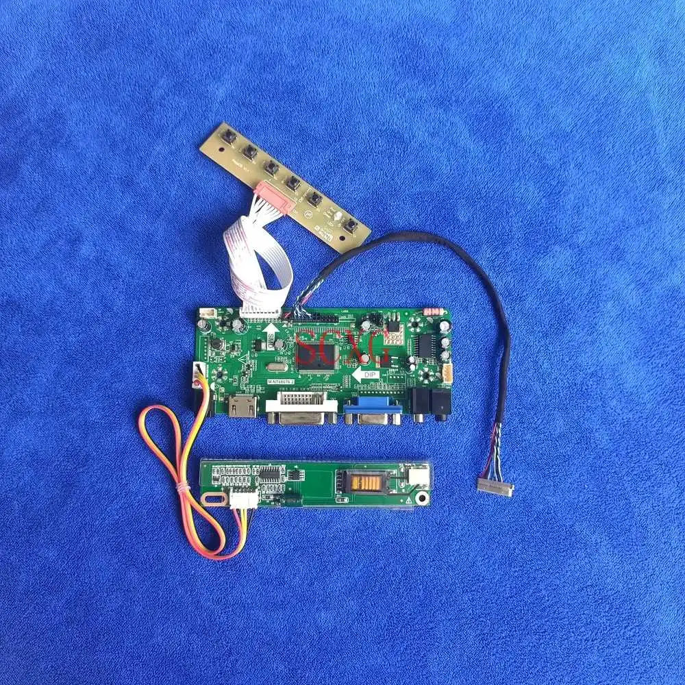 20Pin LVDS Kit DVI VGA HDMI-compatible 1280*800 Fit LQ133K1LD4BZ/LQ133K1LH5CZ 1CCFL LCD screen M.NT68676 controller driver board
20Pin LVDS Kit DVI VGA HDMI-compatible 1280*800 Fit LQ133K1LD4BZ/LQ133K1LH5CZ 1CCFL LCD screen M.NT68676 controller driver board