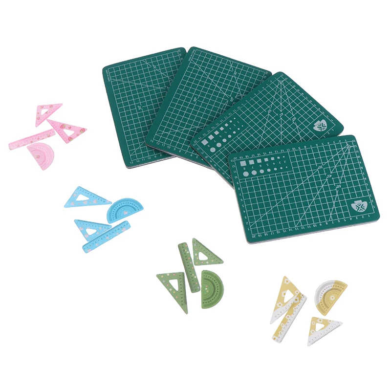 1 Set Cute Mini Dollhouse Miniature Cutting Mat Ruler for 1/12 Doll Accessories
1 Set Cute Mini Dollhouse Miniature Cutting Mat Ruler for 1/12 Doll Accessories