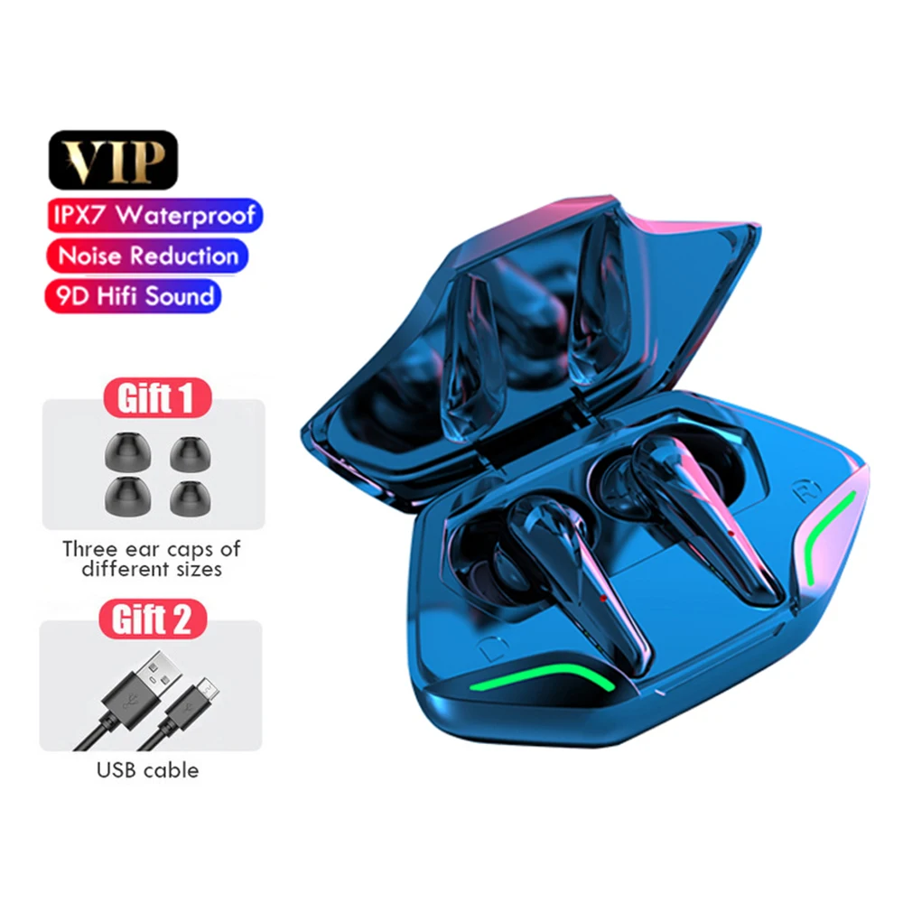 TWS Wireless Bluetooth Gaming Earphones Waterproof LED Display Noise Cancelling HIFI Stereo Bass Gamer Sports Earbuds With Mic
TWS Wireless Bluetooth Gaming Earphones Waterproof LED Display Noise Cancelling HIFI Stereo Bass Gamer Sports Earbuds With Mic