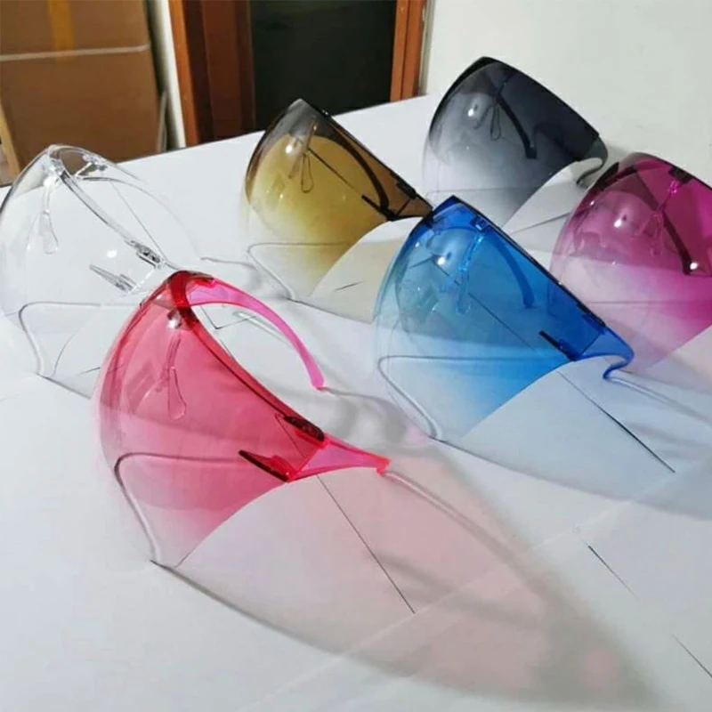 Fashion Clear Full Face Shield Unisex Oversize Shield Visor Sunglasses Plastic Sun Glasses for Men and Women
Fashion Clear Full Face Shield Unisex Oversize Shield Visor Sunglasses Plastic Sun Glasses for Men and Women