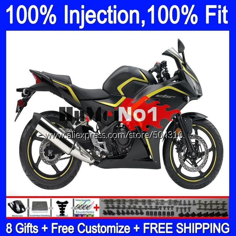 OEM Injection For HONDA CBR250R MC41 11 12 2013 2014 2015 127MC.3 CBR250 CBR 250R 250 R 2011 2012 13 14 15 Fairing matte black
OEM Injection For HONDA CBR250R MC41 11 12 2013 2014 2015 127MC.3 CBR250 CBR 250R 250 R 2011 2012 13 14 15 Fairing matte black