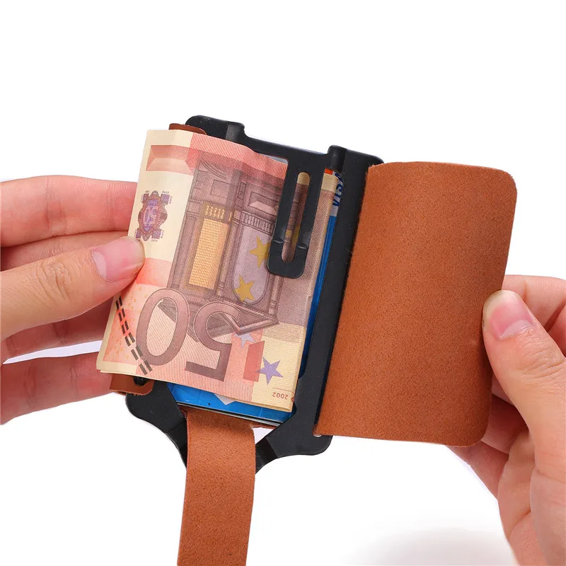 BISI GORO Смарт бумажники RFID кредитной карты держатель для карт сумочка денег на
