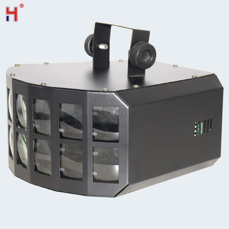 DJ Disco Light LED RGBW Butterfly Beam Effect Strobe Sound Activated Party Lights For Christmas Music Concert | Лампы и освещение
