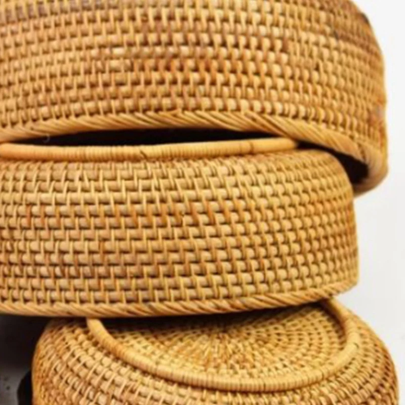 3PCS Rattan Fruit Basket Snack Bread Basket Round Woven Basket Woven Storage Basket
3PCS Rattan Fruit Basket Snack Bread Basket Round Woven Basket Woven Storage Basket