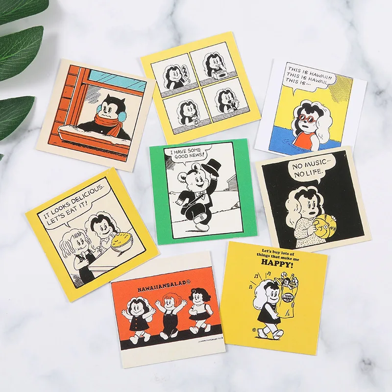 Cartoon Cute Animation Decorative Card 8 Sheets Kawaii Postcard Mini Square Bookmarks Photo Props Diy Background Wall Sticker
Cartoon Cute Animation Decorative Card 8 Sheets Kawaii Postcard Mini Square Bookmarks Photo Props Diy Background Wall Sticker