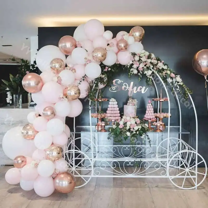 97pcs 4D Round Rose Gold Balloon Garland Arch Mixed Light Pink White Latex Balloons Strip Chain for Birthday Wedding Decoration
97pcs 4D Round Rose Gold Balloon Garland Arch Mixed Light Pink White Latex Balloons Strip Chain for Birthday Wedding Decoration