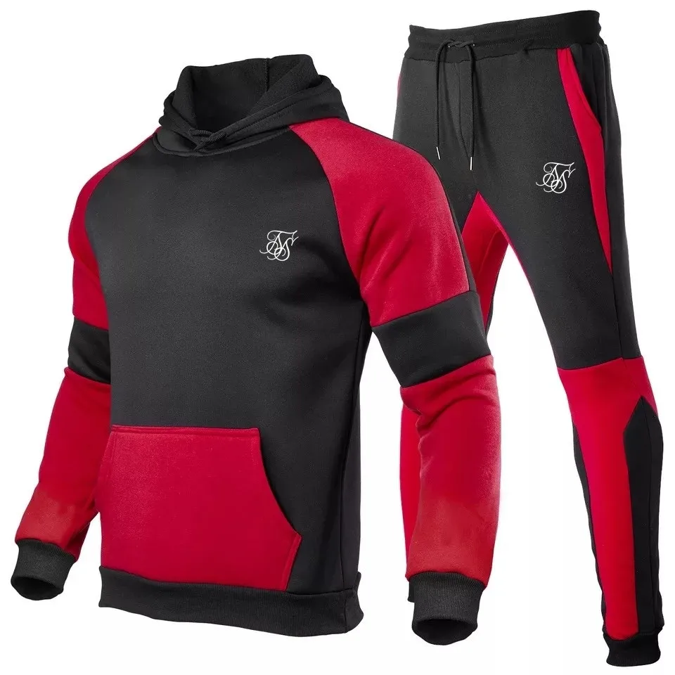 2021Sik Silk 2 Piece Sportswear Men's Hooded Sweatshirt + Pants Pulper Hooded Sportswear Suit Casual Men's Size S-3XL
2021Sik Silk 2 Piece Sportswear Men's Hooded Sweatshirt + Pants Pulper Hooded Sportswear Suit Casual Men's Size S-3XL