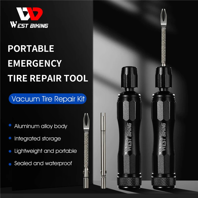 WEST BIKING Portable Vacuum Tire Repair Kit Tyre Puncture Rubber Stripes Road Bike Tubeless Tire Maintenance Mini Bicycle Tools
WEST BIKING Portable Vacuum Tire Repair Kit Tyre Puncture Rubber Stripes Road Bike Tubeless Tire Maintenance Mini Bicycle Tools