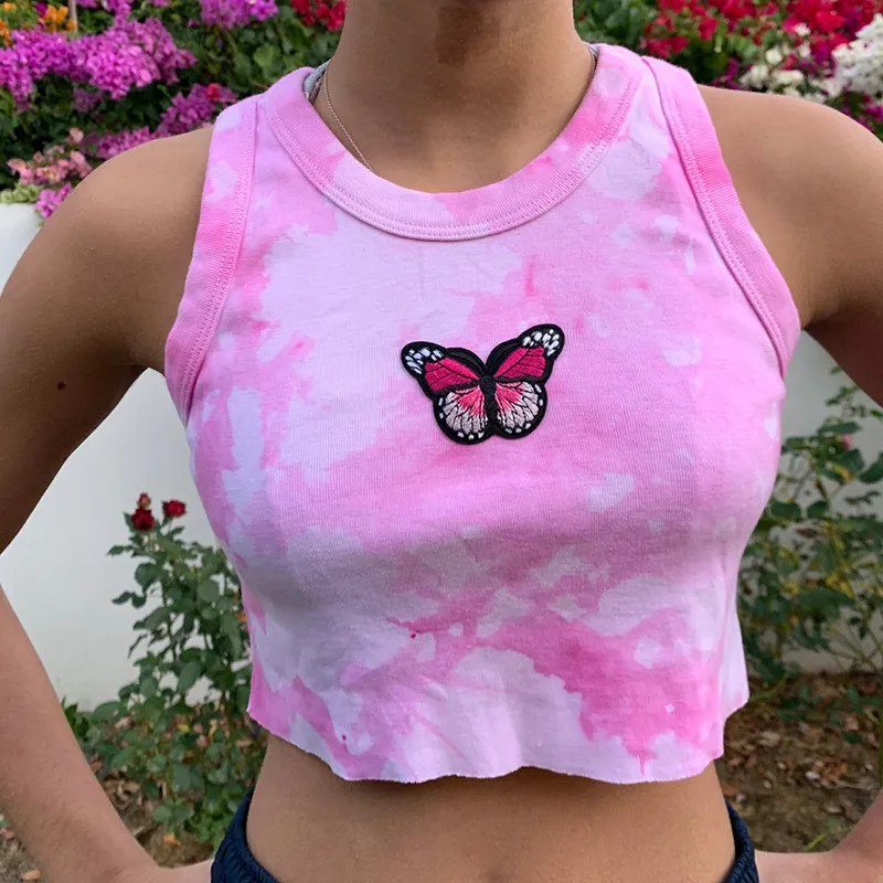 Summer Size S M L Crop tops Women ladies Sleeveless Embroidery Printing Vest Tees Casual Club Elastic Short Tanks Crop top Femme
Summer Size S M L Crop tops Women ladies Sleeveless Embroidery Printing Vest Tees Casual Club Elastic Short Tanks Crop top Femme