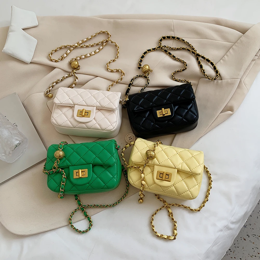 PU Leather Lattice Pattern Women Mini Crossbody Bags Casual Solid Color Shoulder Bags Fashion Chain Small Female Messenger Bags 
PU Leather Lattice Pattern Women Mini Crossbody Bags Casual Solid Color Shoulder Bags Fashion Chain Small Female Messenger Bags