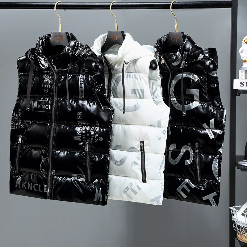 PlusSize 4XL-M Hooded Vest Men Winter Thick Mens Jacket Sleeveless Male Cotton-padded Jackets Coats Warm Waistcoats Hoodie Vests
PlusSize 4XL-M Hooded Vest Men Winter Thick Mens Jacket Sleeveless Male Cotton-padded Jackets Coats Warm Waistcoats Hoodie Vests