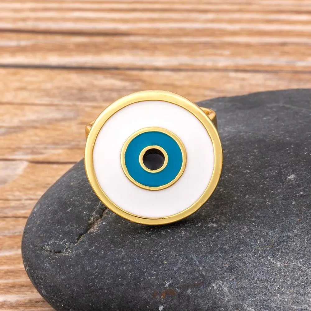 YPAY Trendy Evil Eye Open Rings For Women Jewelry Gift Vintage Circle Gold Color Adjustable Punk Rings Best Party New Year Gift
YPAY Trendy Evil Eye Open Rings For Women Jewelry Gift Vintage Circle Gold Color Adjustable Punk Rings Best Party New Year Gift